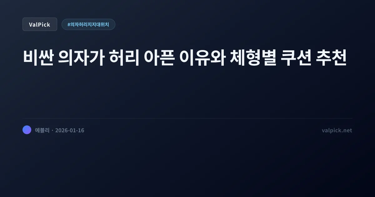 의자 허리 지지대 위치, '이곳'에 둬야 통증이 사라진다? 커블 vs 메쉬 vs 메모리폼 비교