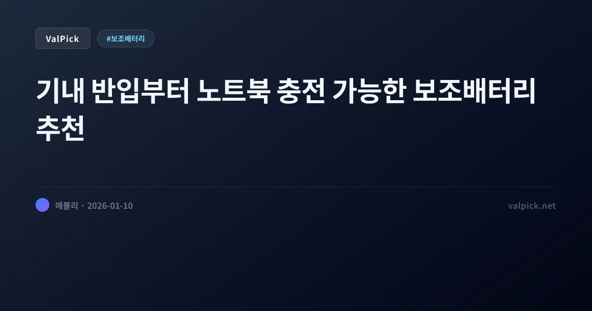 보조배터리 추천: 맥세이프 vs 유선 PD 고속충전 (기내 반입 10000mAh/20000mAh 비교)